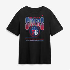 Футболка Philadelphia 76ers Fanatics Black Oversized Graphics Swish