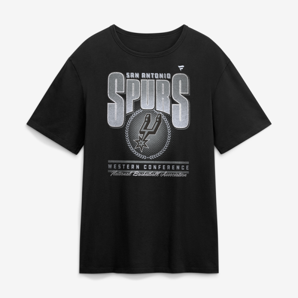 Футболка San Antonio Spurs Fanatics Black Oversized Graphics Swish