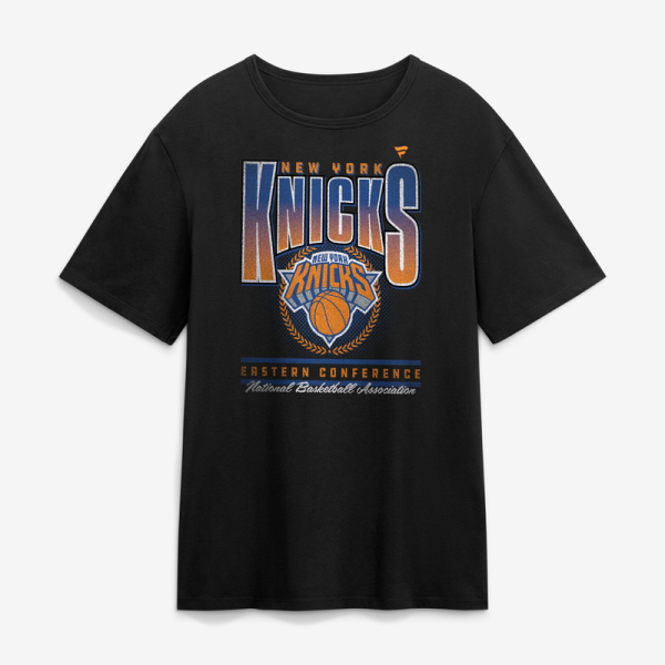 Футболка New York Knicks Fanatics Black Oversized Graphics Swish