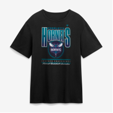 Футболка Charlotte Hornets Fanatics Black Oversized Graphics Swish