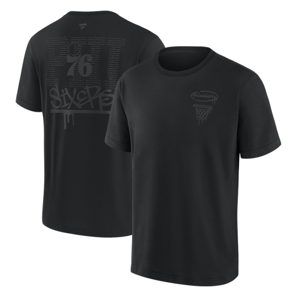 Футболка Philadelphia 76ers Fanatics Blackout Heavyweight
