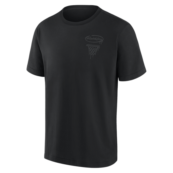Футболка Philadelphia 76ers Fanatics Blackout Heavyweight