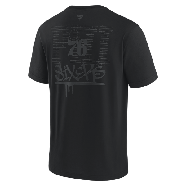 Футболка Philadelphia 76ers Fanatics Blackout Heavyweight