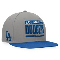 Los Angeles Dodgers Fanatics Gray/Royal Line Drive Two-Tone Snapback Hat