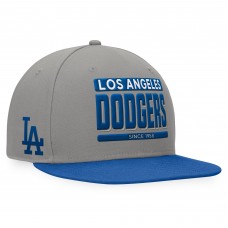 Los Angeles Dodgers Fanatics Gray/Royal Line Drive Two-Tone Snapback Hat