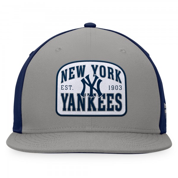 New York Yankees Fanatics Gray/Navy Cycle Snapback Hat