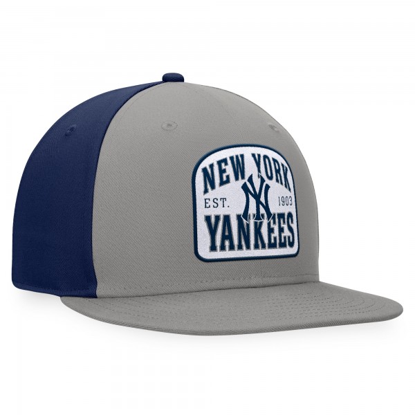 New York Yankees Fanatics Gray/Navy Cycle Snapback Hat