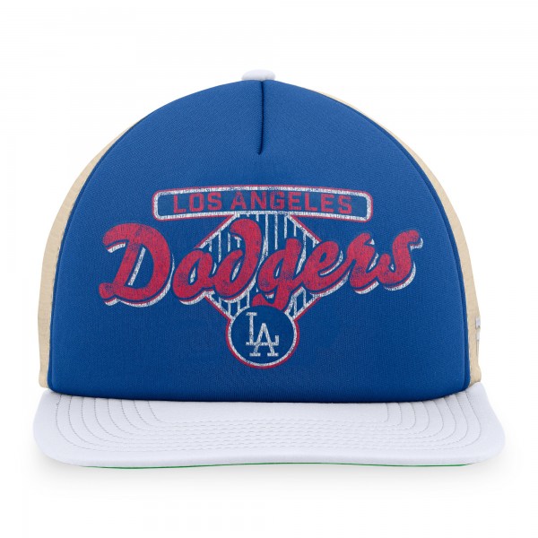 Los Angeles Dodgers Fanatics Royal/White Cooperstown Collection Talley Foam Trucker Snapback Hat
