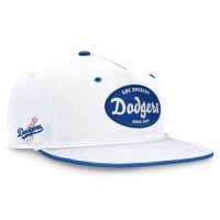 Los Angeles Dodgers Fanatics White Cooperstown Collection Iron Golfer Snapback Hat