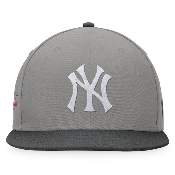 New York Yankees Fanatics Gray/Charcoal Ace Snapback Hat