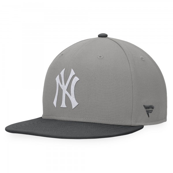 New York Yankees Fanatics Gray/Charcoal Ace Snapback Hat