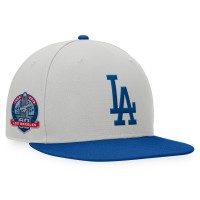 Los Angeles Dodgers Fanatics Gray/Royal Glory Days Two-Tone Snapback Hat