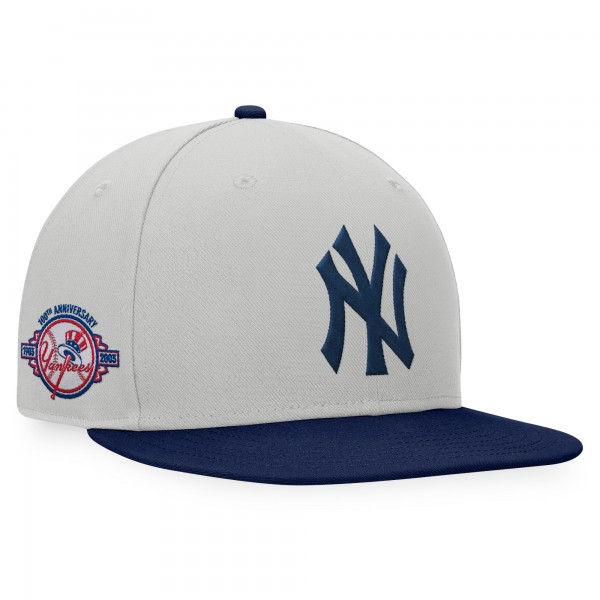 New York Yankees Fanatics Gray/Navy Glory Days Two-Tone Snapback Hat