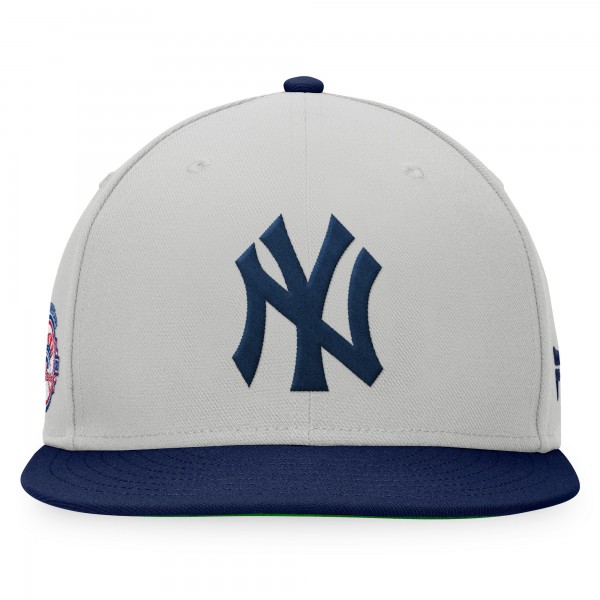 New York Yankees Fanatics Gray/Navy Glory Days Two-Tone Snapback Hat
