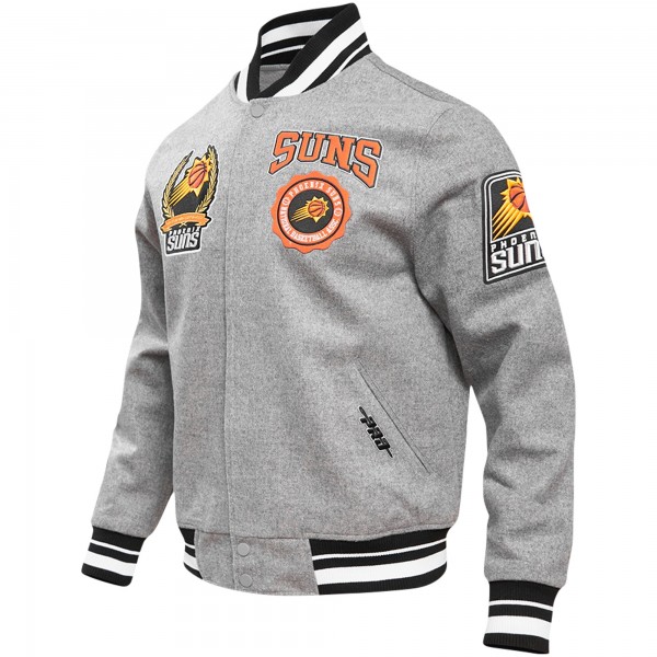 Куртка на кнопках Phoenix Suns Pro Standard Crest Emblem Varsity - Heather Gray
