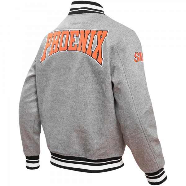 Куртка на кнопках Phoenix Suns Pro Standard Crest Emblem Varsity - Heather Gray