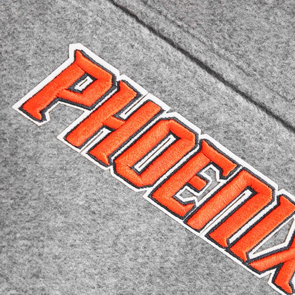 Куртка на кнопках Phoenix Suns Pro Standard Crest Emblem Varsity - Heather Gray