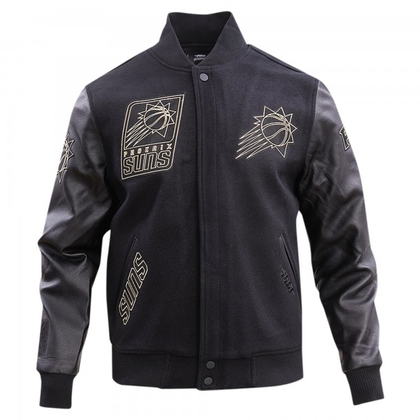 Куртка Phoenix Suns Pro Standard Gold Stitch Varsity - Black