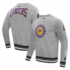 Кофта Los Angeles Lakers Pro Standard Crest Emblem - Heather Gray