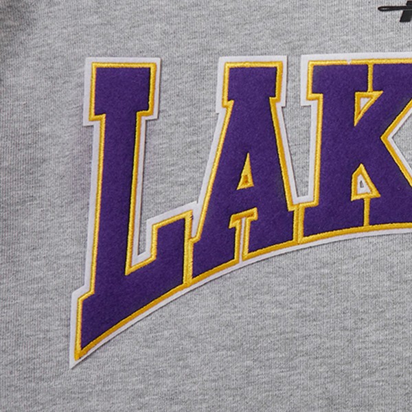 Кофта Los Angeles Lakers Pro Standard Crest Emblem - Heather Gray