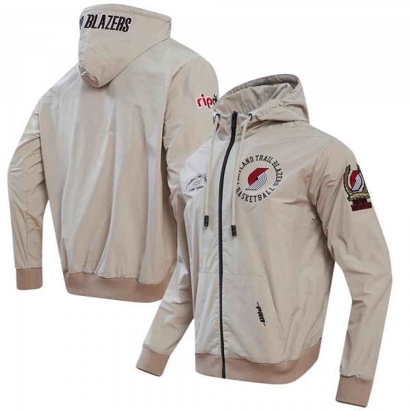 Толстовка на молнии Portland Trail Blazers Pro Standard Hybrid - Khaki