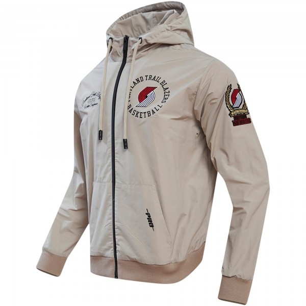Толстовка на молнии Portland Trail Blazers Pro Standard Hybrid - Khaki