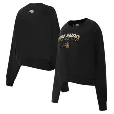 Женская свитшот Orlando Magic Pro Standard Black Glam Cropped Pullover