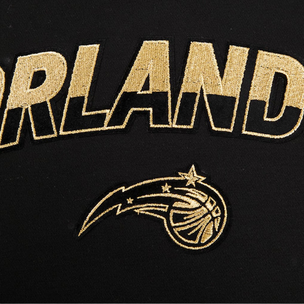 Женская свитшот Orlando Magic Pro Standard Black Glam Cropped Pullover