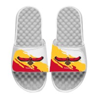 Шлепки Atlanta Hawks ISlide x Mitchell & Ness Youth Paint Stripe - White