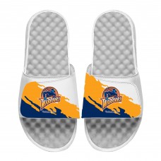 Шлепки Golden State Warriors ISlide x Mitchell & Ness Youth Paint Stripe - White