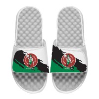 Шлепки Boston Celtics ISlide x Mitchell & Ness Paint Stripe - White