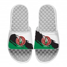 Шлепки Boston Celtics ISlide x Mitchell & Ness Paint Stripe - White