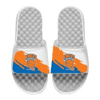 Шлепки New York Knicks ISlide x Mitchell & Ness Paint Stripe - White