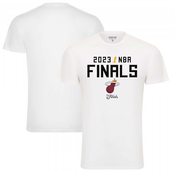 Футболка Miami Heat Sportiqe Unisex 2023 NBA Finals Bingham Premium - White