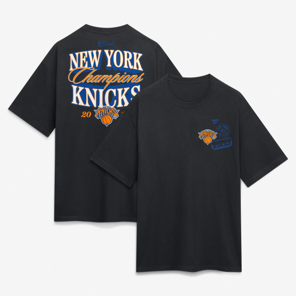 Футболка New York Knicks Fanatics Black 2026 NBA Finals Champions Legacy Heavyweight
