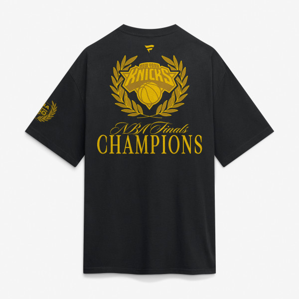 Футболка New York Knicks Fanatics Black 2026 NBA Finals Champions x USA 250th Heavyweight