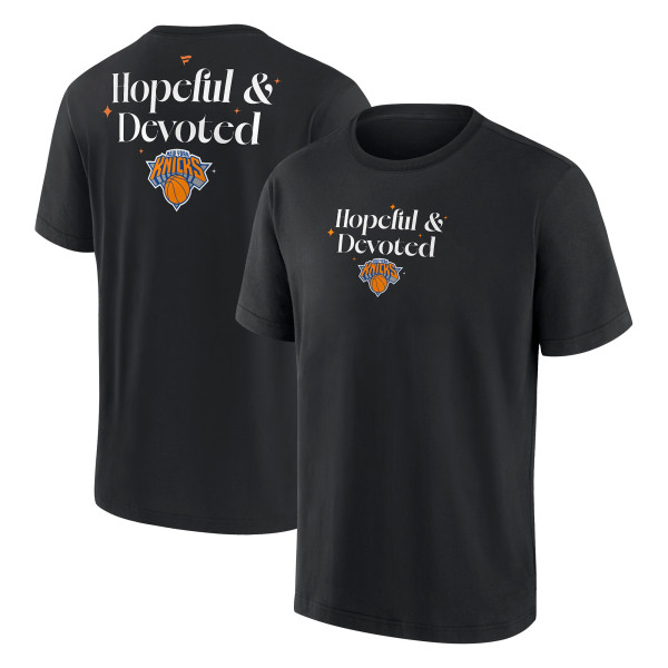 Футболка New York Knicks Fanatics Black Hopeful & Devoted Heavyweight