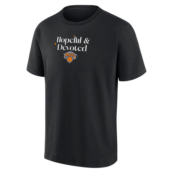 Футболка New York Knicks Fanatics Black Hopeful & Devoted Heavyweight