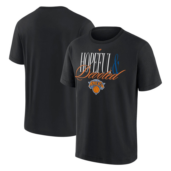 Футболка New York Knicks Fanatics Black Devoted Heavyweight