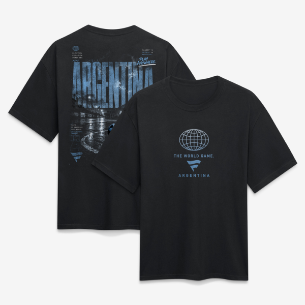 Футболка Argentina Fanatics Streets Of The World Heavyweight - Black