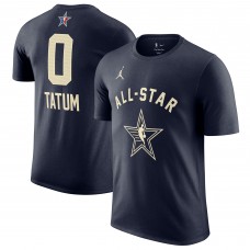 Футболка Jayson Tatum Jordan Brand 2024 NBA All-Star Game Player Name & Number - Navy