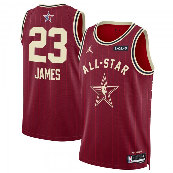 Игровая джерси LeBron James Jordan Brand Unisex 2024 NBA All-Star Game Swingman - Crimson