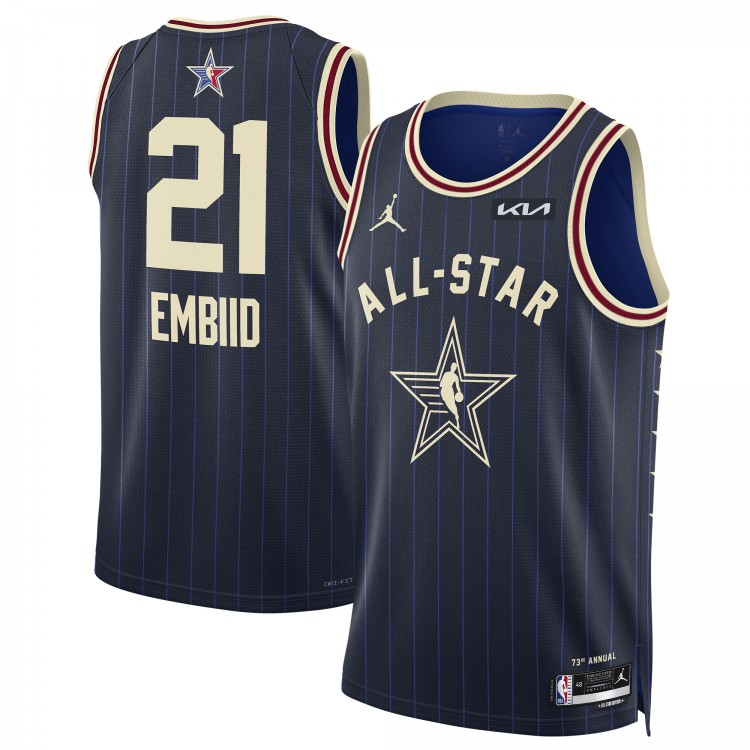 Joel Embiid Jordan Brand Unisex 2024 NBA All Star Game Swingman Navy