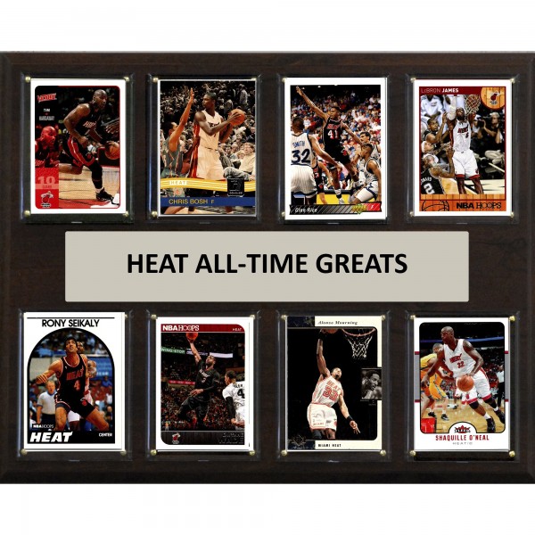 Miami Heat 12 x 15 Trading Card Plaque
