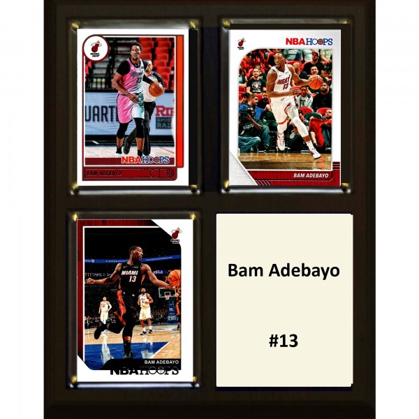 Miami Heat Bam Adebayo 8 x 10 Trading Card Plaque