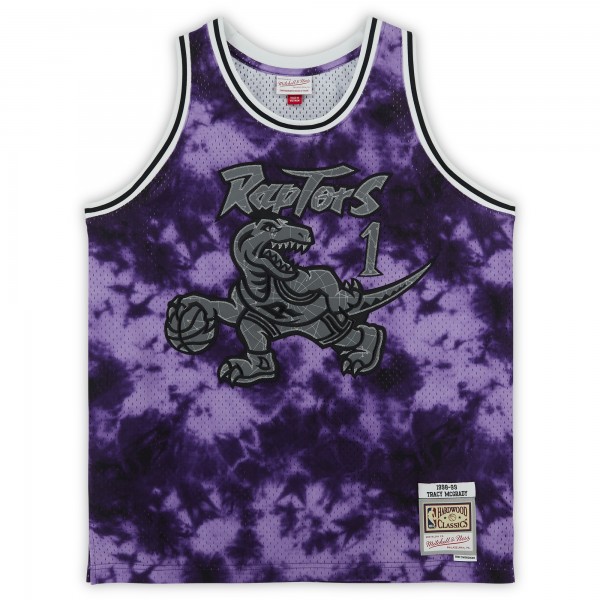 Tracy McGrady Toronto Raptors Fanatics Authentic Autographed Purple Galaxy Mitchell & Ness 1998-99 Swingman Jersey