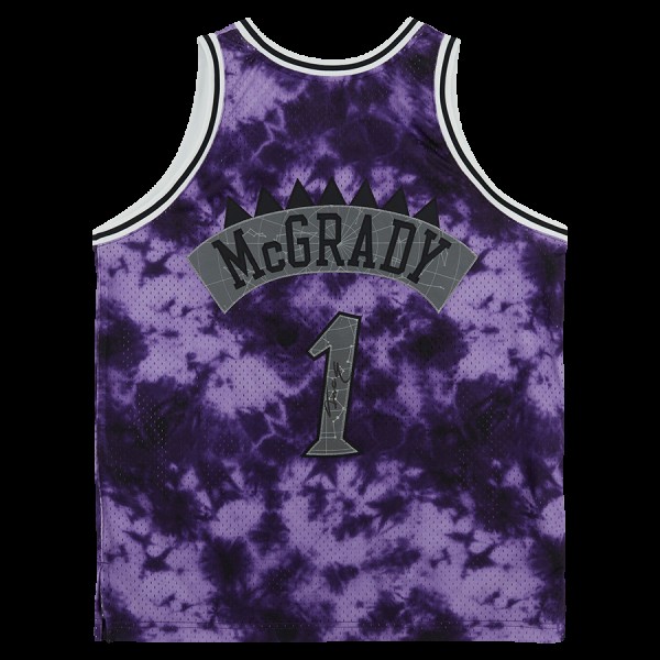 Tracy McGrady Toronto Raptors Fanatics Authentic Autographed Purple Galaxy Mitchell & Ness 1998-99 Swingman Jersey