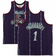 Tracy McGrady Toronto Raptors Fanatics Authentic Autographed Purple Mitchell & Ness 75th Anniversary Swingman Jersey