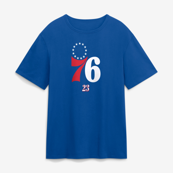 Футболка Philadelphia 76ers LeBron James Fanatics Royal In The Paint Name & Number