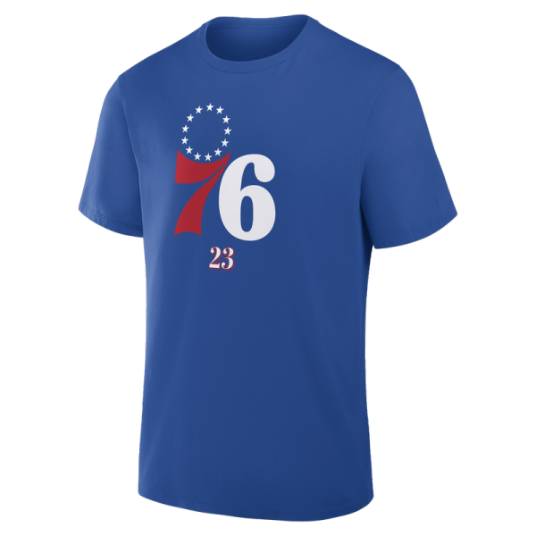 Футболка Philadelphia 76ers LeBron James Fanatics Royal In The Paint Name & Number